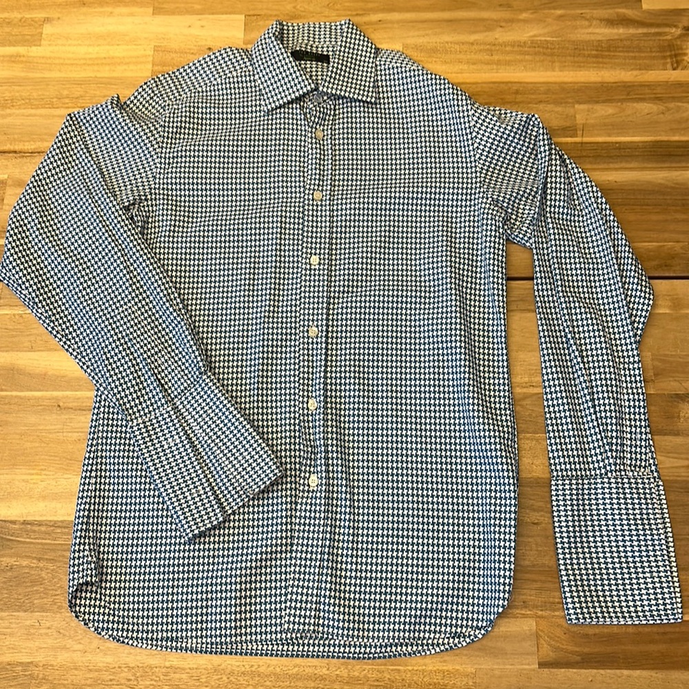 <3 New ! Ted Baker Archieve Geometric Design Dress Shirt